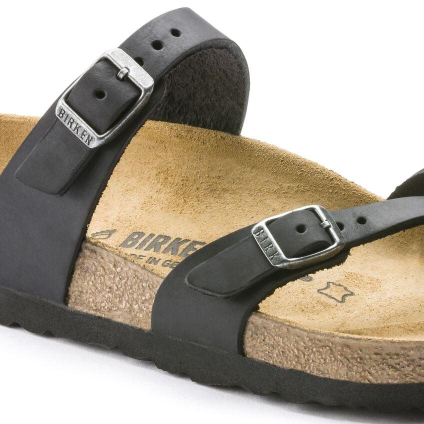 Birkenstock Mayari Black Oiled Leather - Kumpfy Shoes