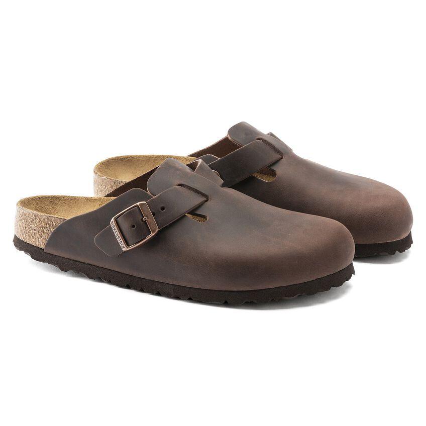 Birkenstock Boston Havana Oiled Leather - Kumpfy Shoes