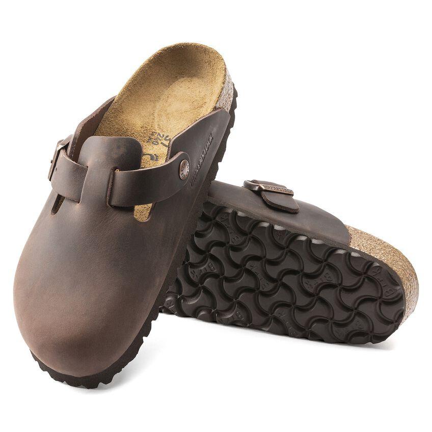 Birkenstock Boston Havana Oiled Leather - Kumpfy Shoes