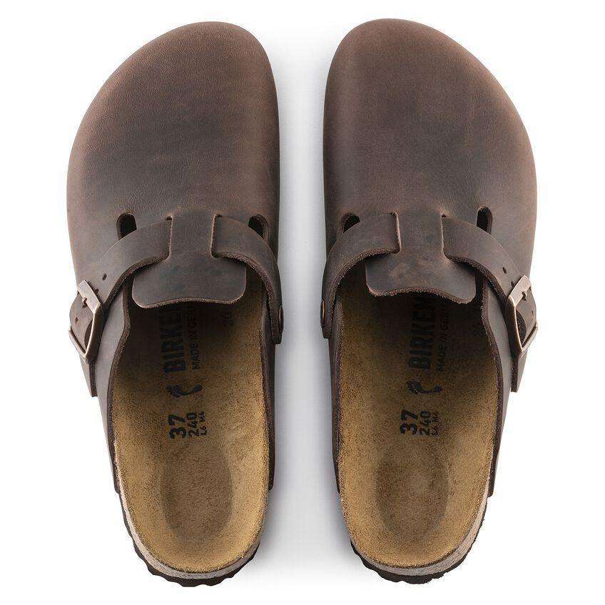 Birkenstock Boston Havana Oiled Leather - Kumpfy Shoes