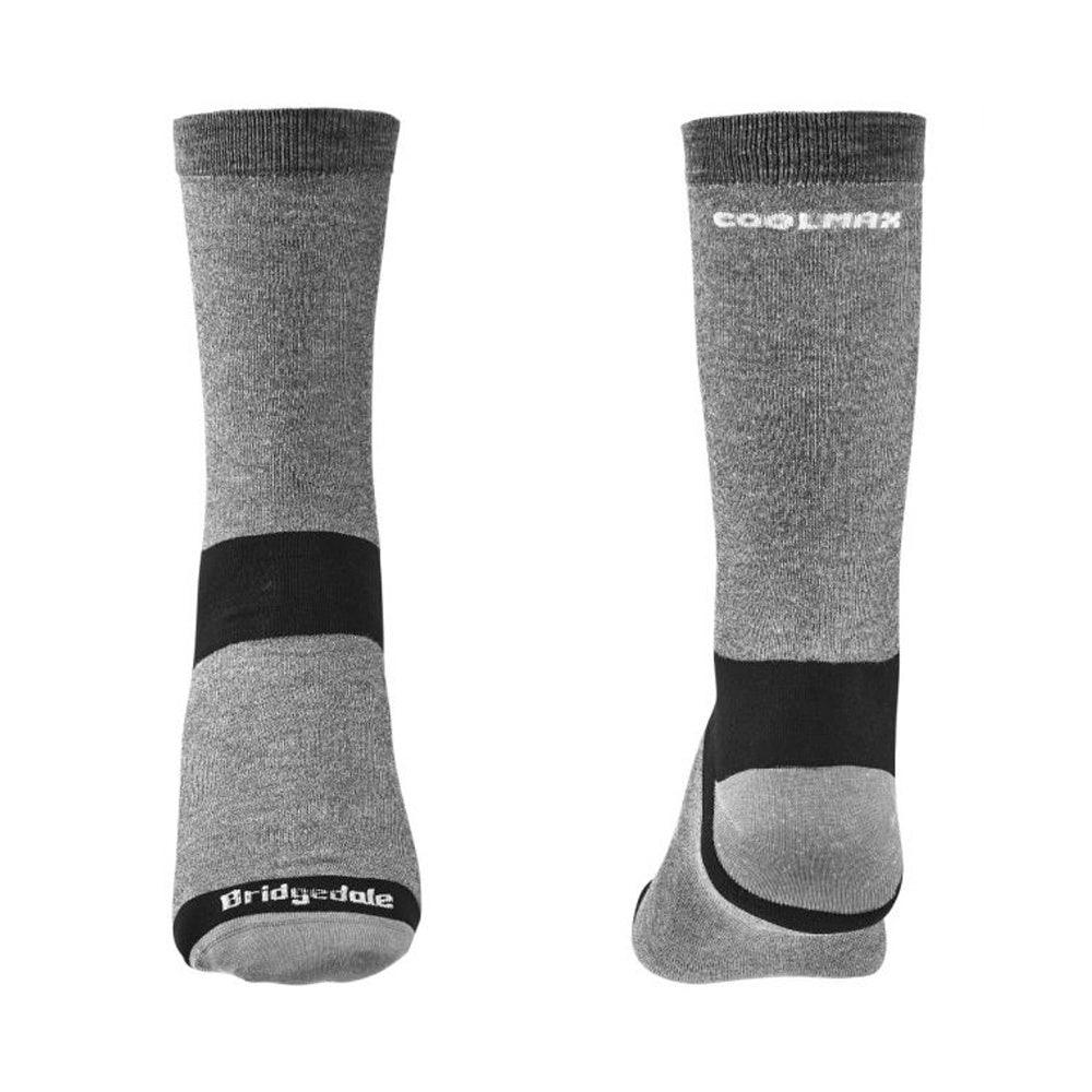 Bridgedale Coolmax Liner Socks Unisex Grey - Kumpfy Shoes