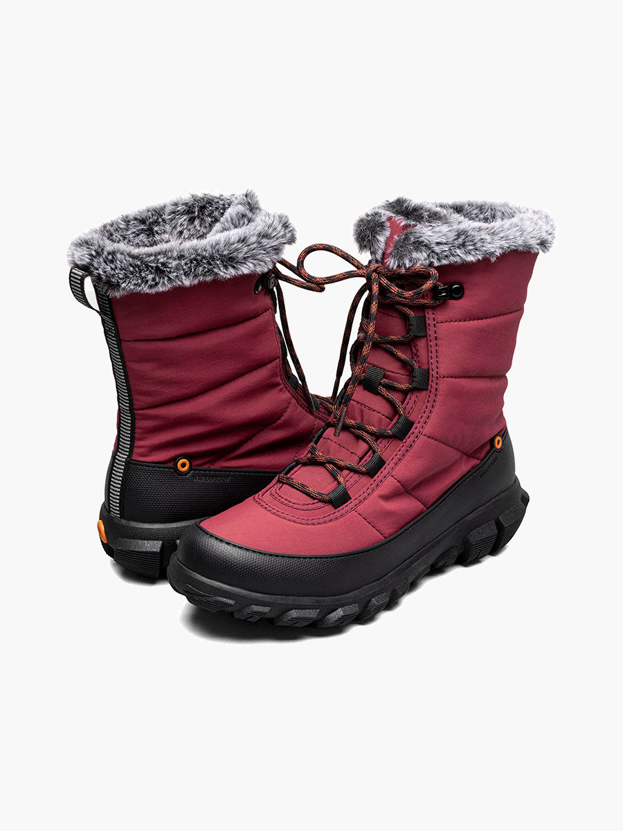 Bogs Cedar Quilt Lace - Garnet - Kumpfy Shoes