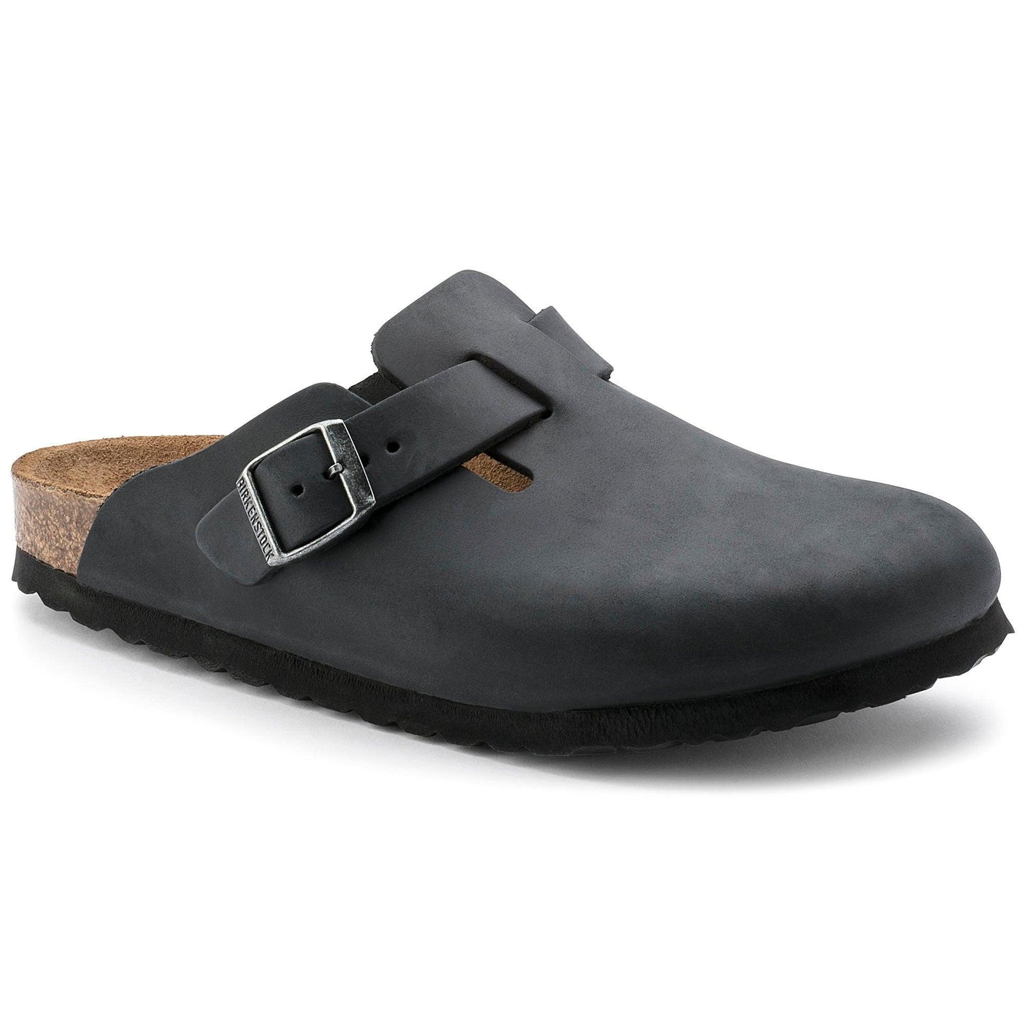 Birkenstock Boston Black Oiled Leather - Kumpfy Shoes