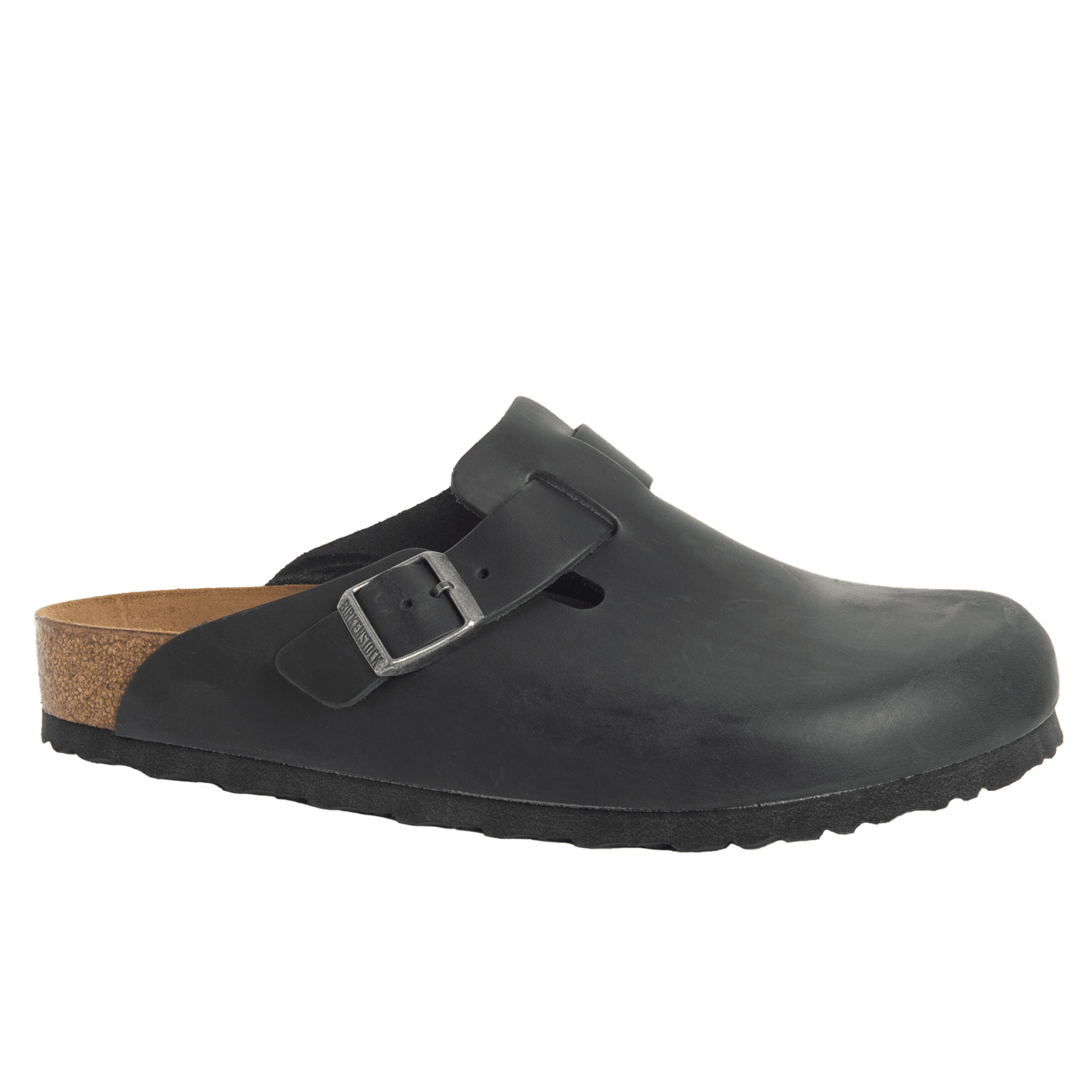 Birkenstock Boston Black Oiled Leather Narrow - Kumpfy Shoes