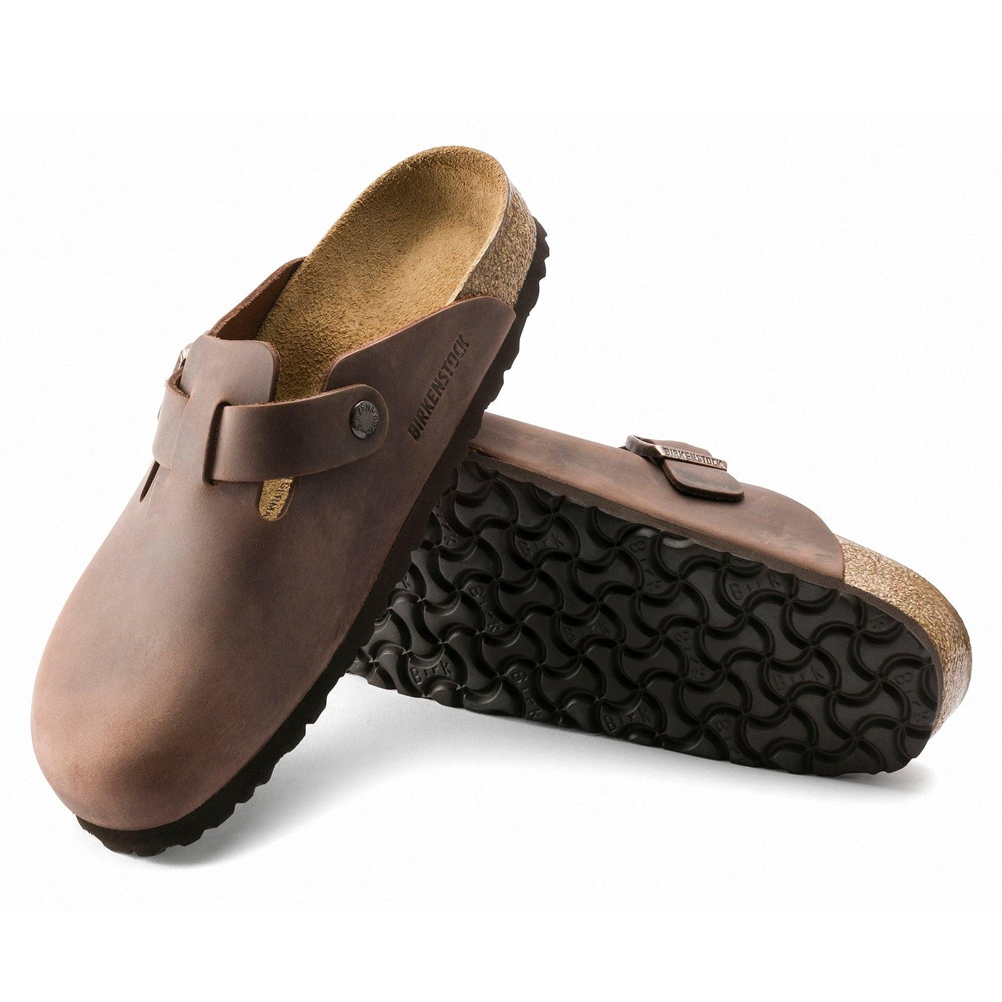 Birkenstock Boston Havana Oiled Leather Narrow - Kumpfy Shoes