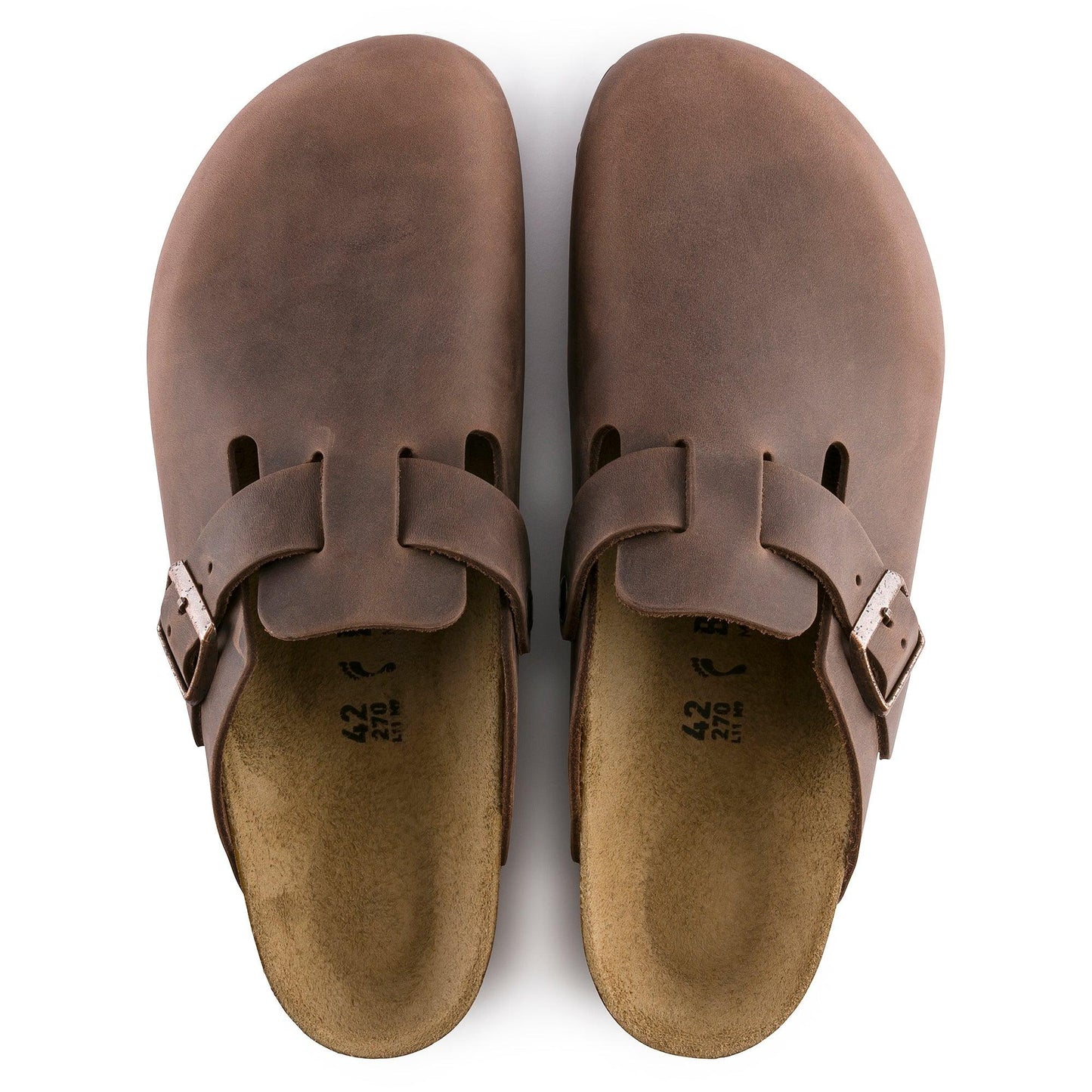 Birkenstock Boston Havana Oiled Leather Narrow - Kumpfy Shoes