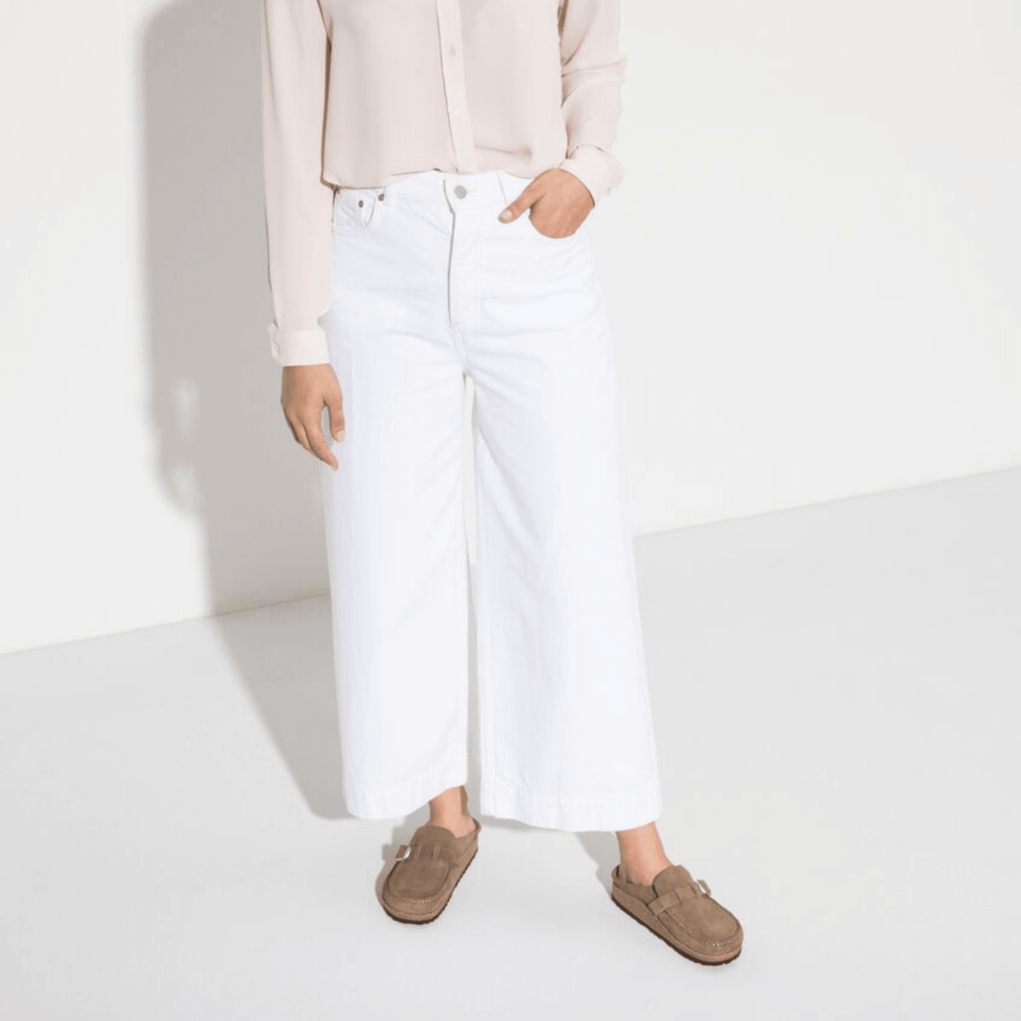Birkenstock Buckley Gray Taupe Suede Narrow - Kumpfy Shoes