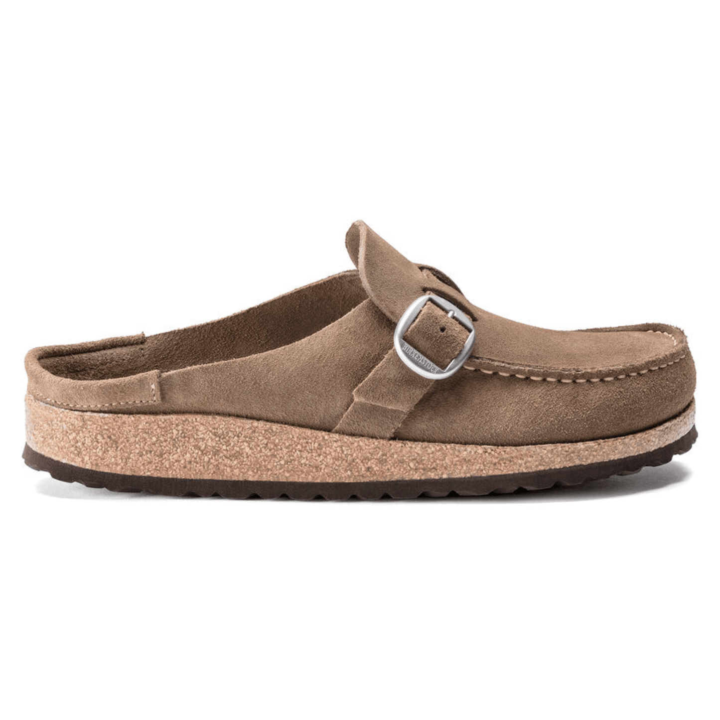 Birkenstock Buckley Gray Taupe Suede Narrow - Kumpfy Shoes