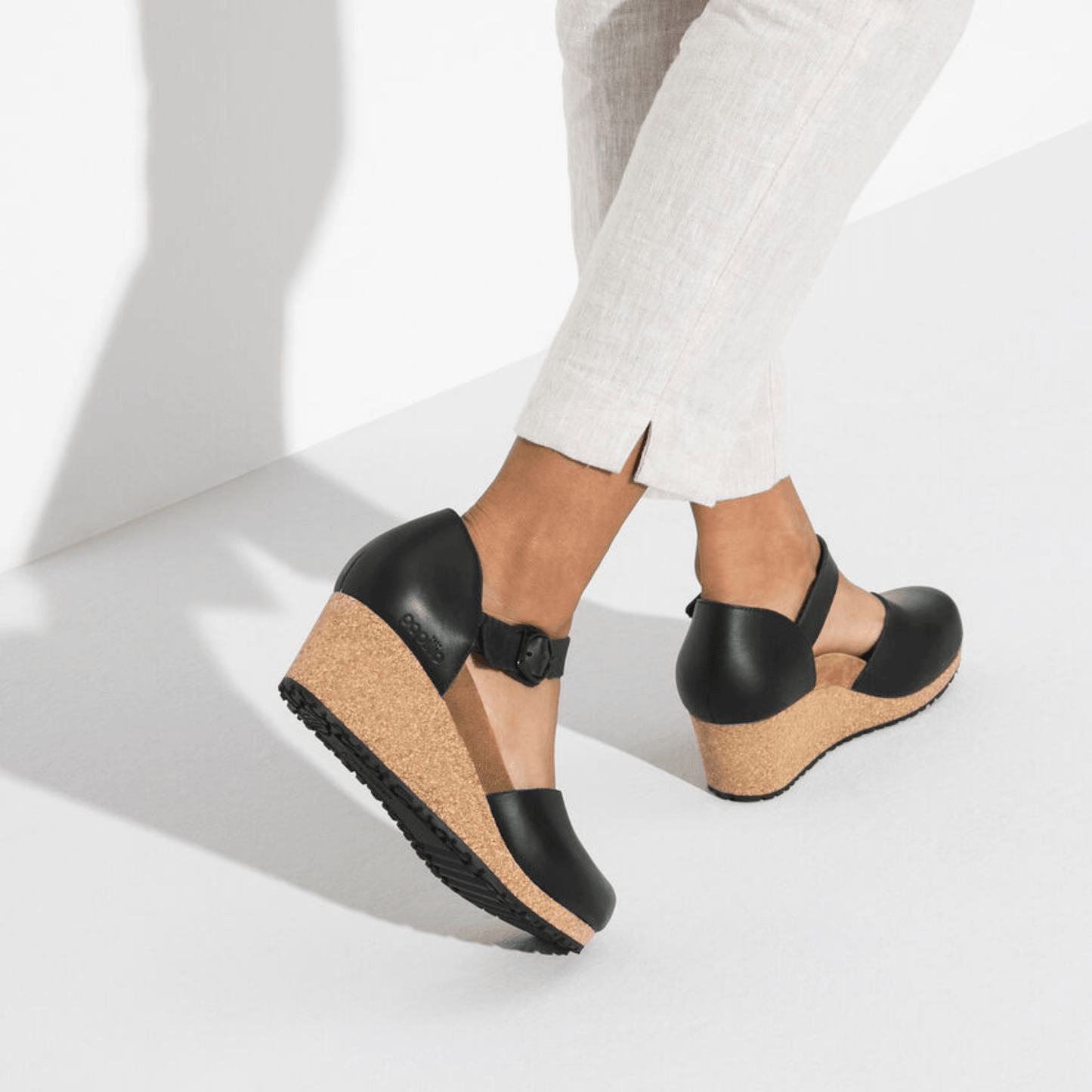 Birkenstock Mary Black Leather Narrow - Kumpfy Shoes