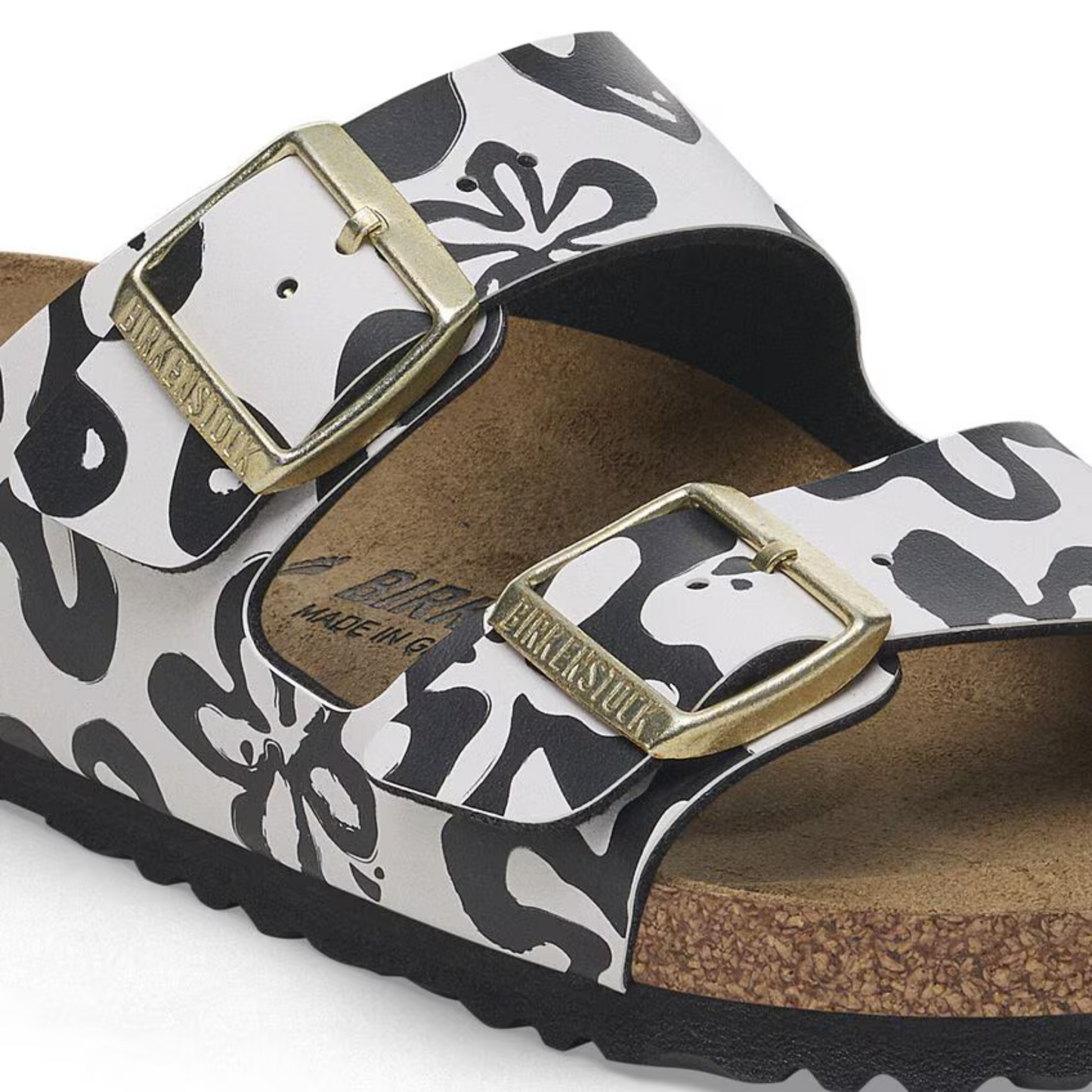 Birkenstock Arizona Blooms BF Sandals - White Black