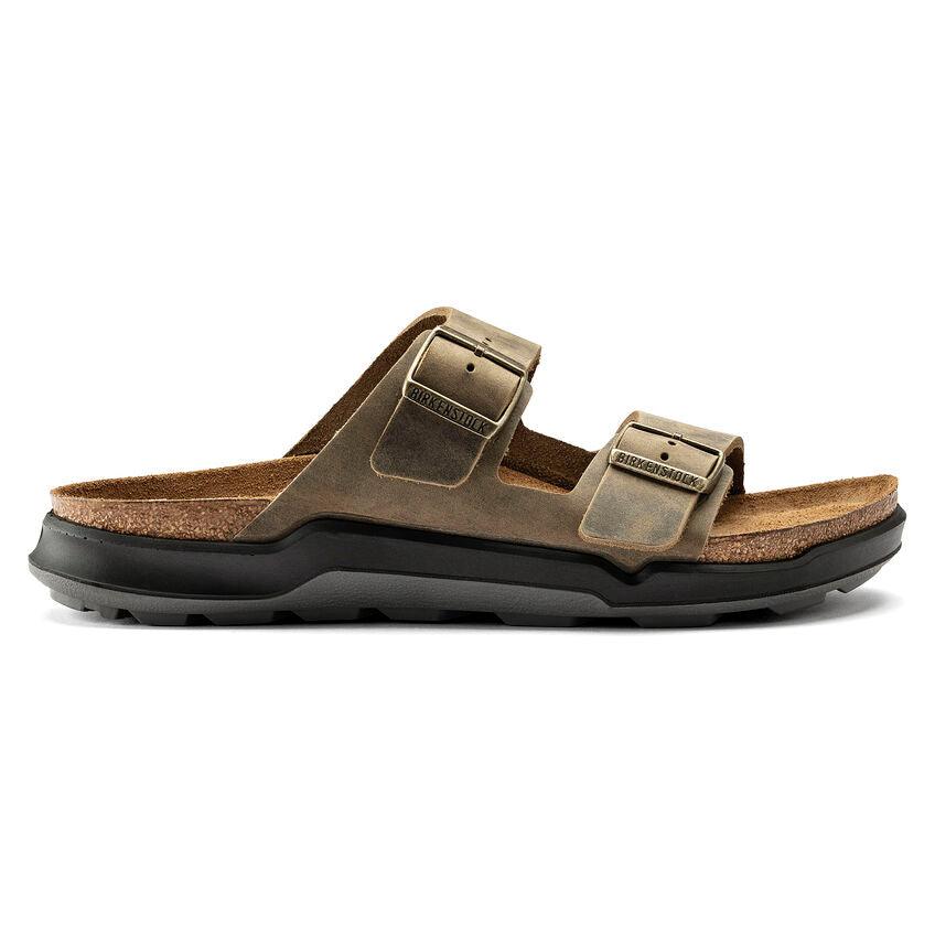 Birkenstock Arizona Crosstown Faded Khaki Olive Oiled Leather - Kumpfy Shoes