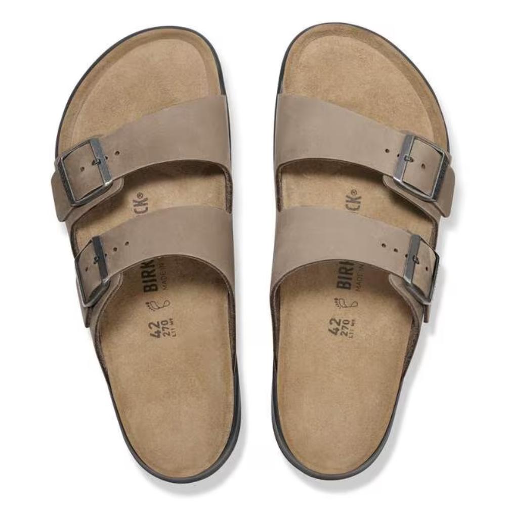 Birkenstock Arizona Crosstown Oiled Leather Regular Sandals - Tobacco