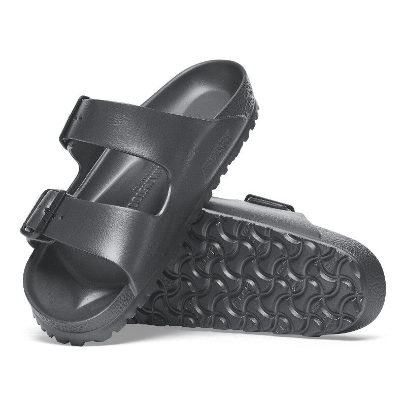 BirkenstockArizonaMetallicAnthraciteEVANarrowSandalPerspectiveSideView_AngledView