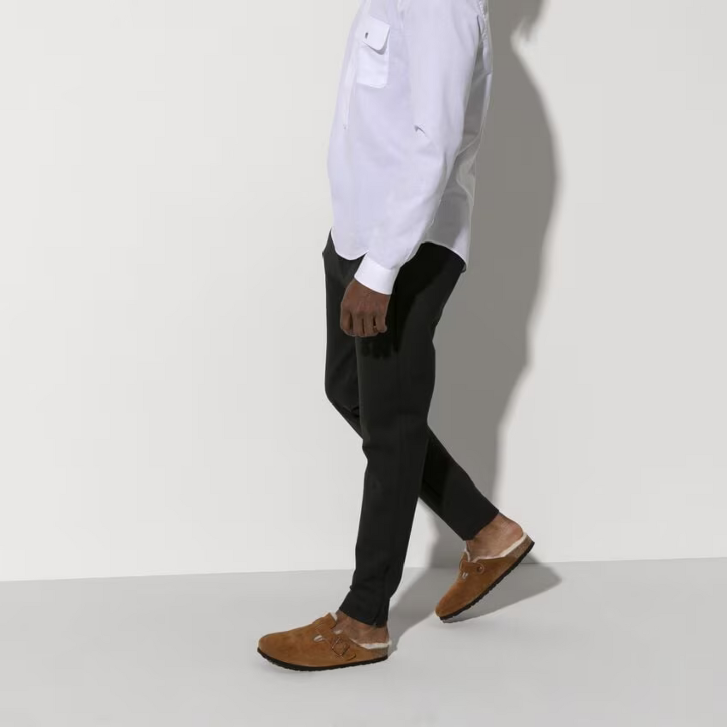 Birkenstock Boston Clog - Mink Suede Shearling