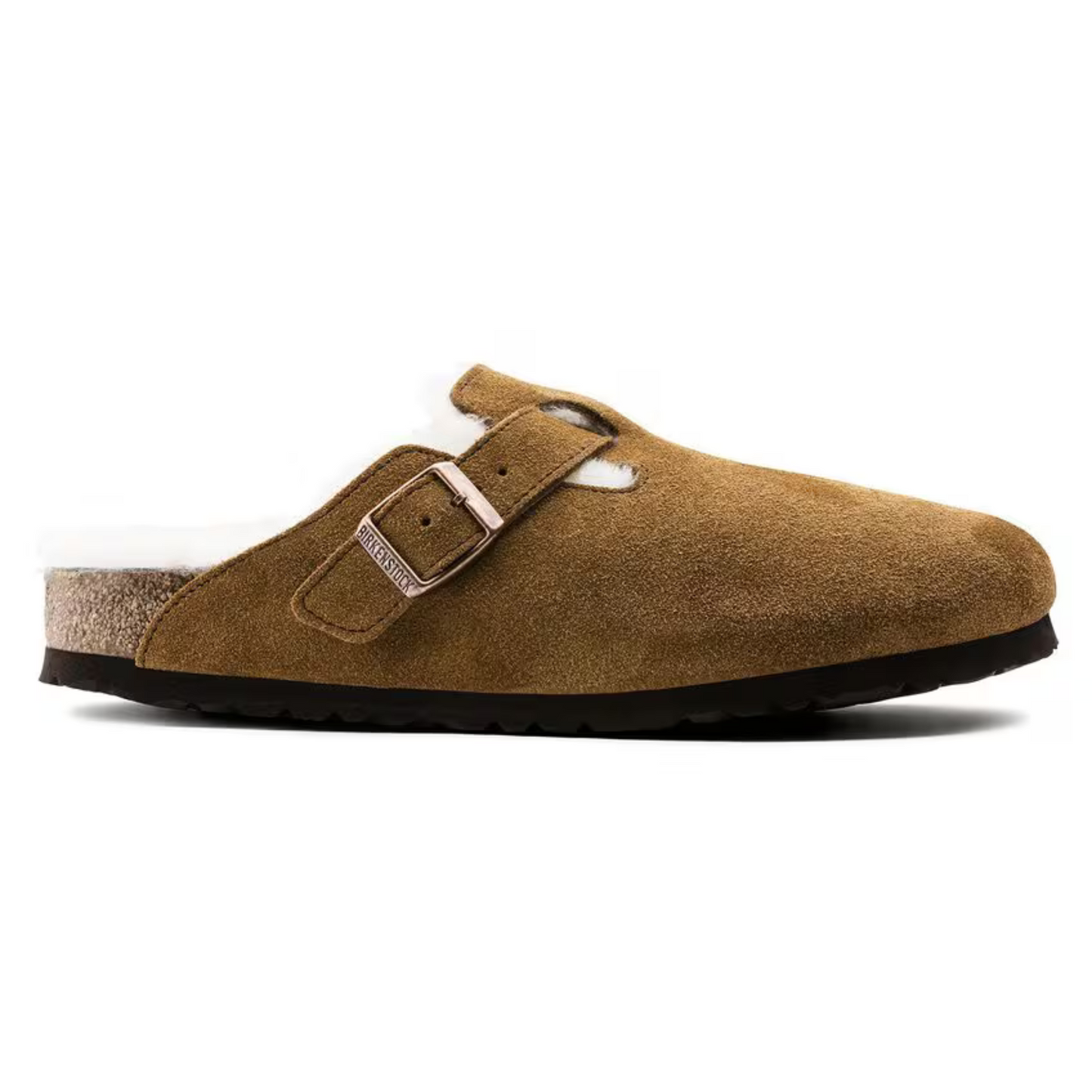 Birkenstock Boston Clog - Mink Suede Shearling