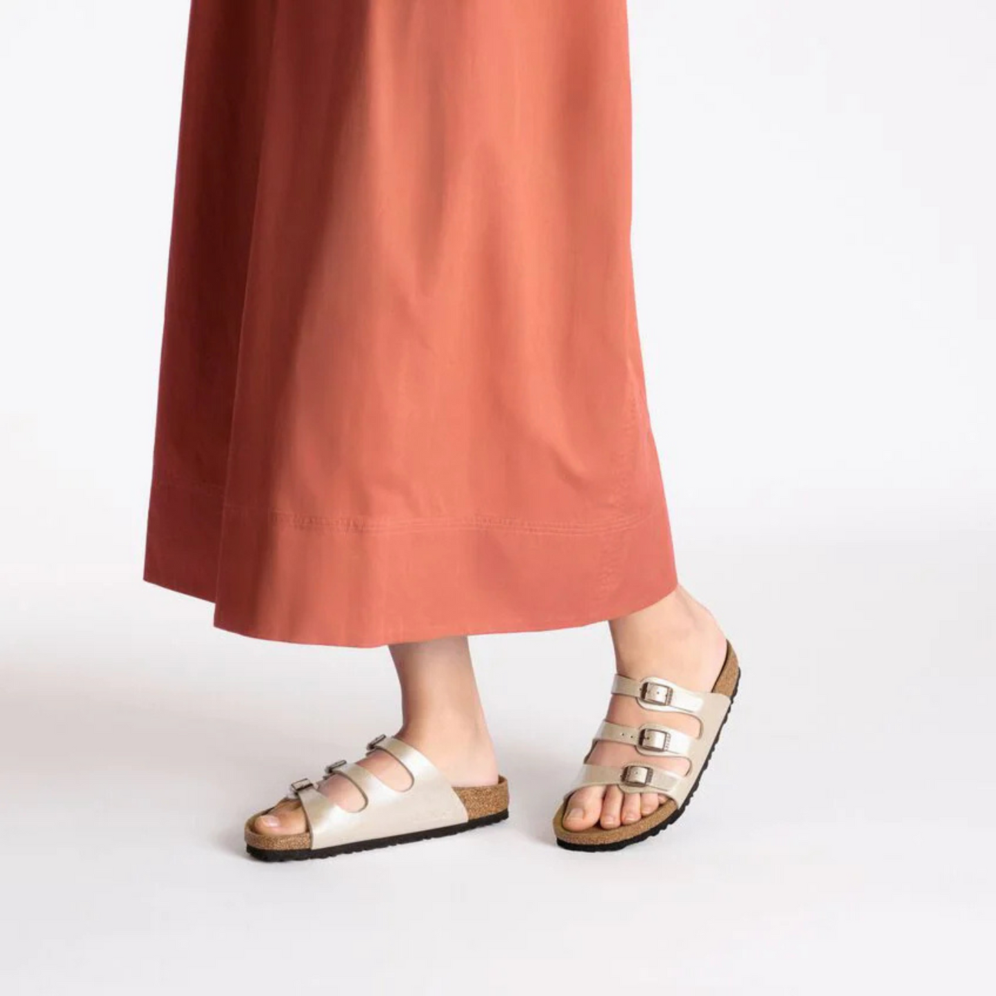 Birkenstock Florida BF Sandal - Graceful Pearl White