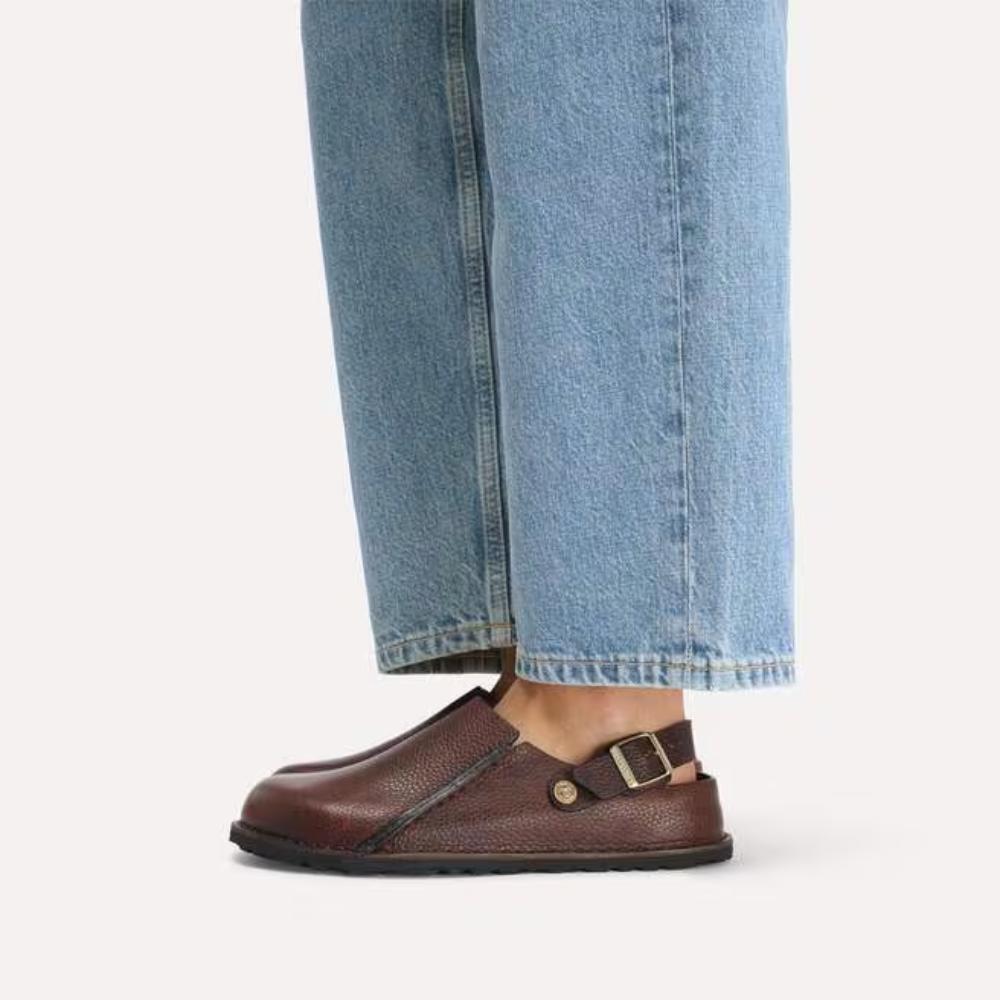Birkenstock Lutry Premium Leather Regular Sandals - Roast