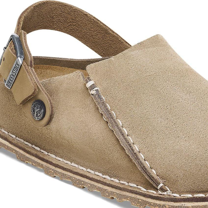 Birkenstock Lutry Suede Clog - Grey Taupe - Kumpfy Shoes