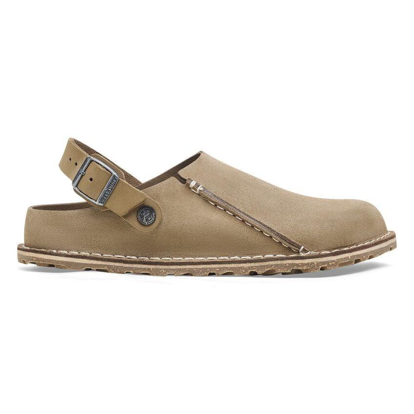 Birkenstock Lutry Suede Clog - Grey Taupe - Kumpfy Shoes