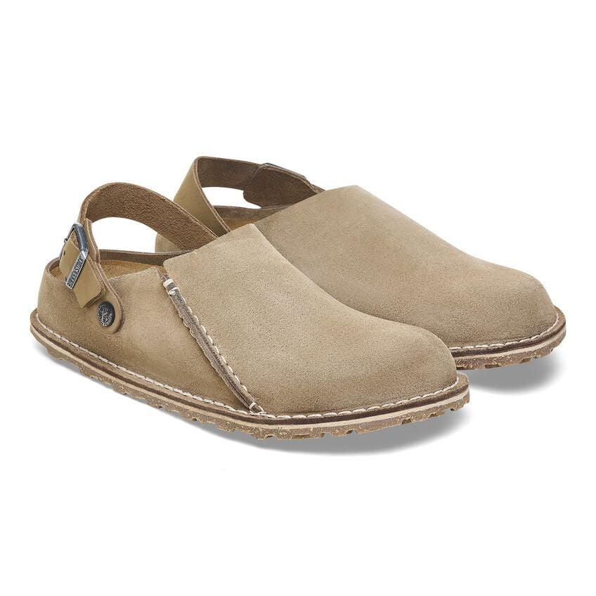 Birkenstock Lutry Suede Clog - Grey Taupe - Kumpfy Shoes