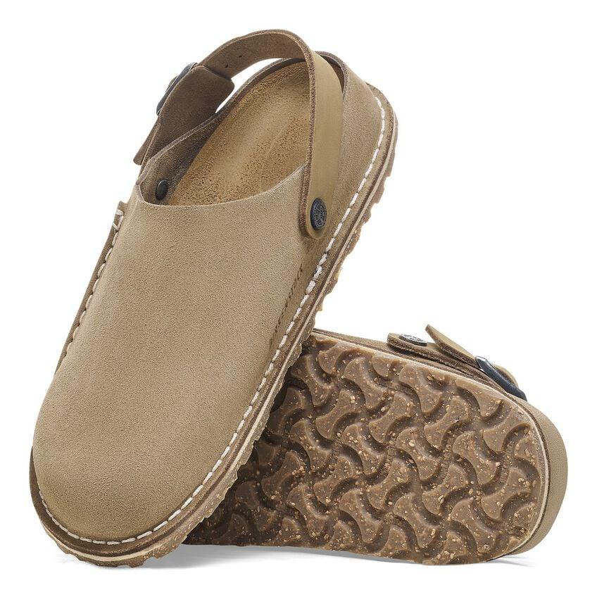 Birkenstock Lutry Suede Clog - Grey Taupe - Kumpfy Shoes