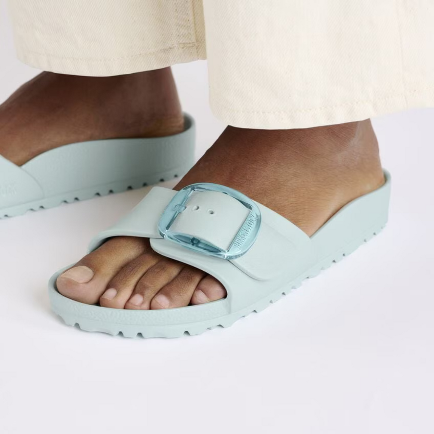 Birkenstock Madrid Big Buckle EVA Sandals - Surf Green