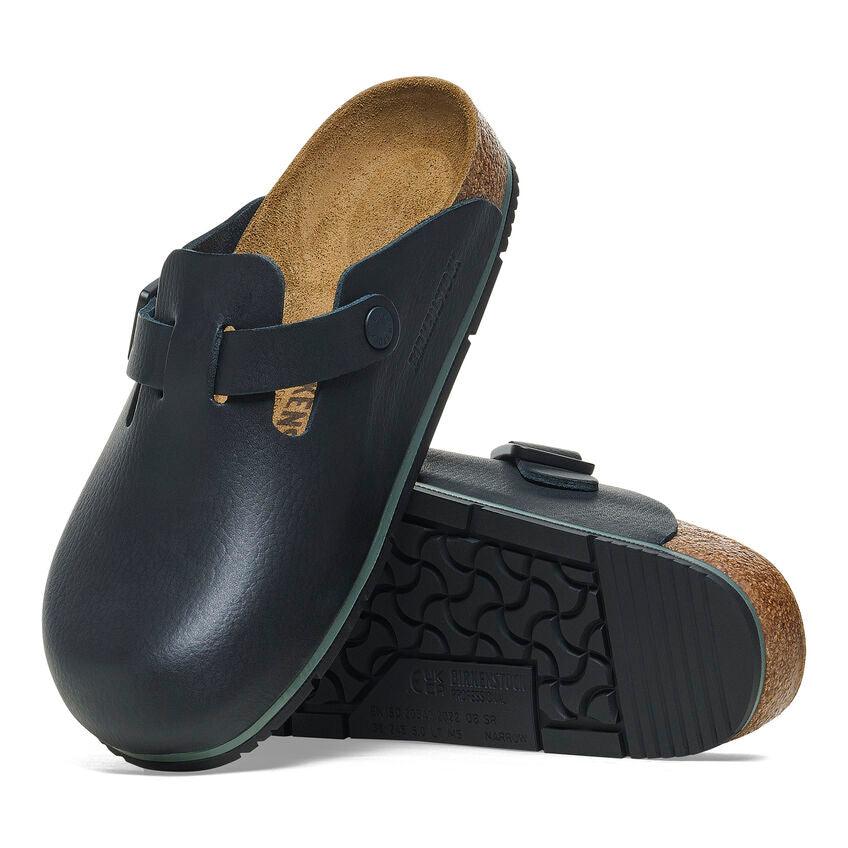 Birkenstock Boston Pro Black Leather - Kumpfy Shoes