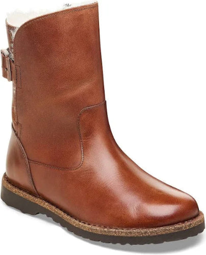 Birkenstock Uppsala Shearling Leather Cognac Boots