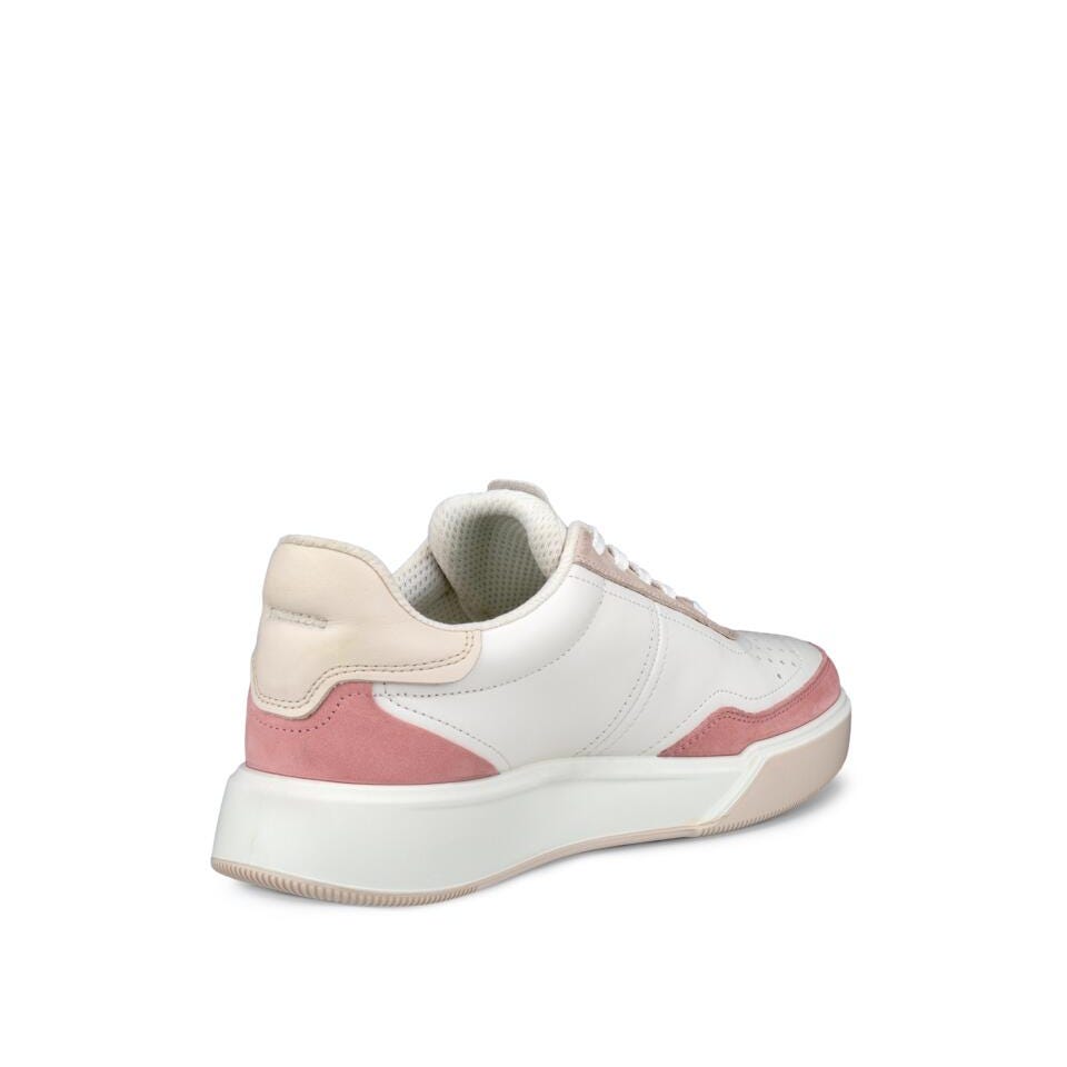 Ecco Street Court Sneakers - Old Rose/White