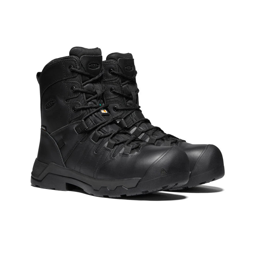 Keen CSA Oshawa + 8" Waterproof & Polar Traction Boots - Black