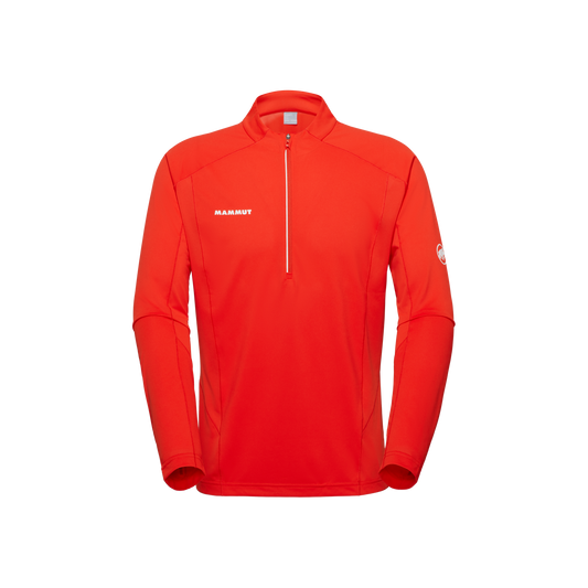 Mammut Men's Aenergy FL Half Zip Longsleeve Shirt Mammut Red - US Medium Athletic Fit