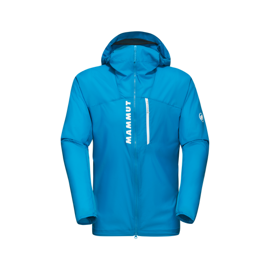 Mammut Men's Aenergy WB Hooded Jacket Glacier Blue - US Large Athletic Fit