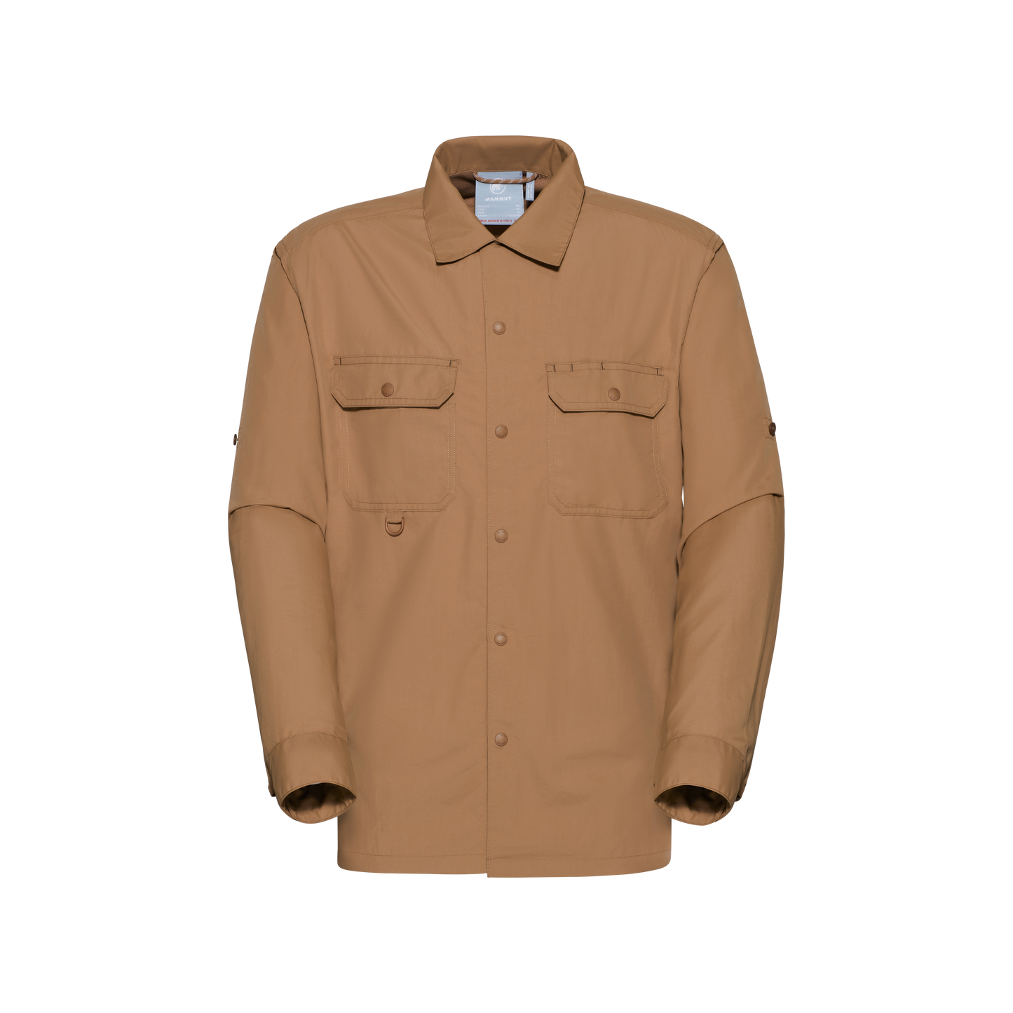 Mammut Men's Highland Brown Longsleeve Shirt Claystone - US Medium Regular Fit