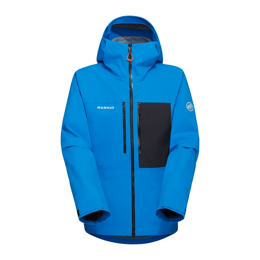 Mammut Men's Stoney HS Hooded Jacket Glacier Blue - US Medium Regular Fit