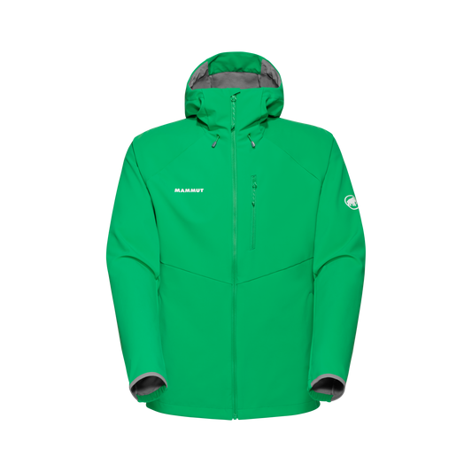 Mammut Men's Ultimate Comfort SO Hooded Jacket Pinea - US Medium Regular Fit