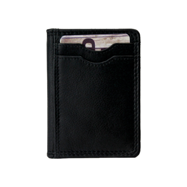 Rugged Earth Black Leather Card Holder Wallet 880017