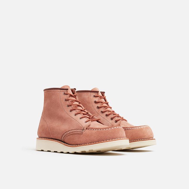 Red Wing Women's Classic 6" Moc Dusty Rose Boots