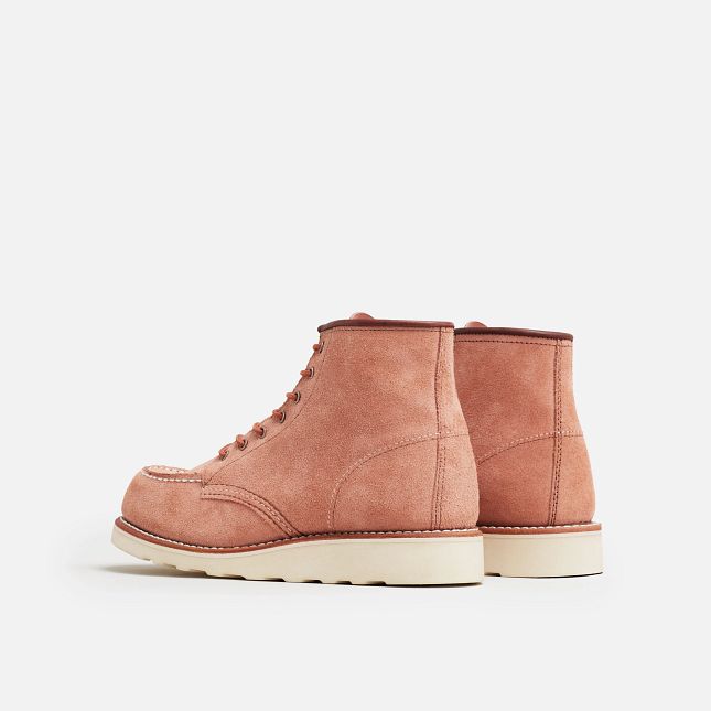 Red Wing Women's Classic 6" Moc Dusty Rose Boots