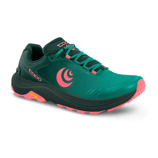 Topo Athletic Women's MT 5 Trail Runner - Emerald/Pink - Kumpfy Shoes