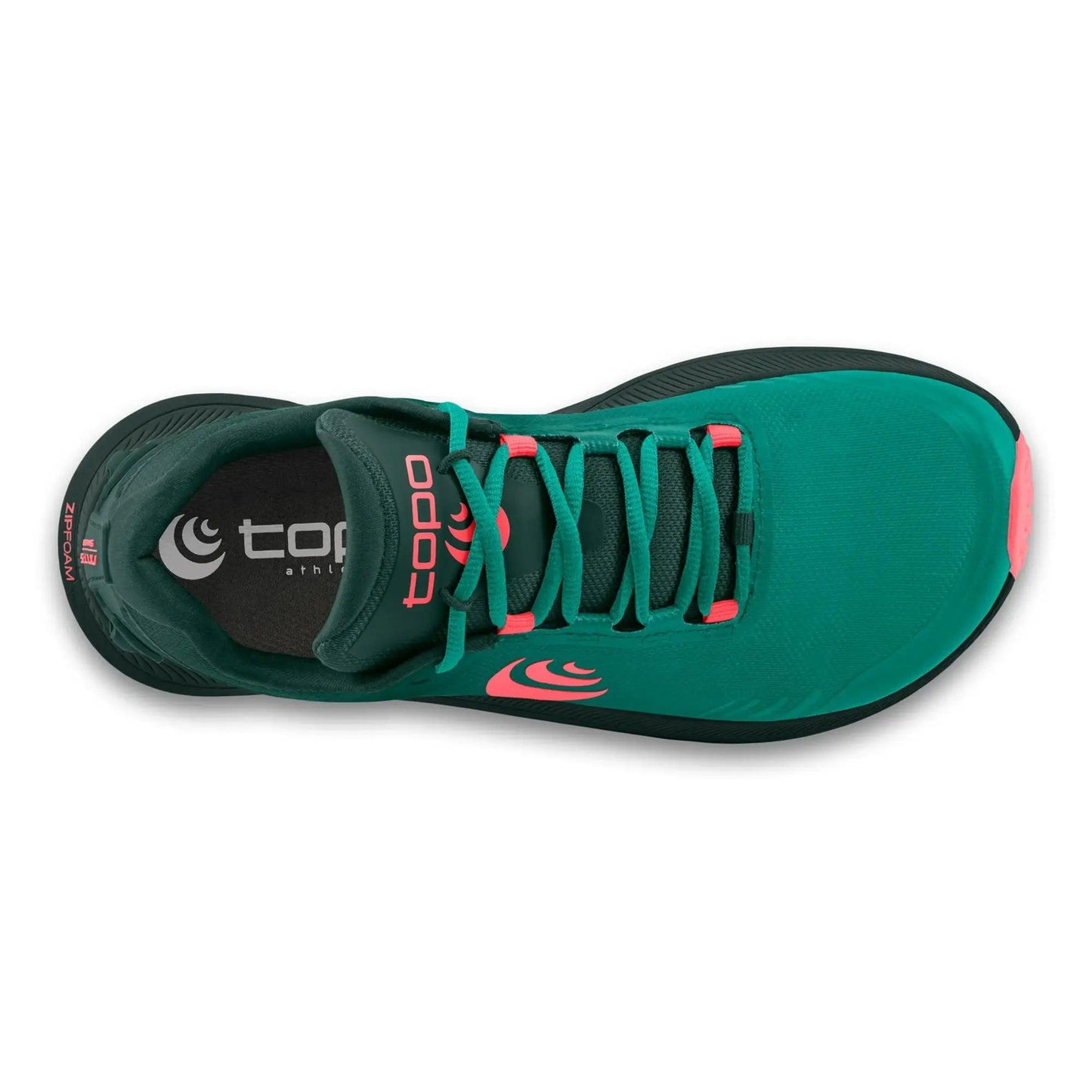 Topo Athletic Women's MT 5 Trail Runner - Emerald/Pink - Kumpfy Shoes
