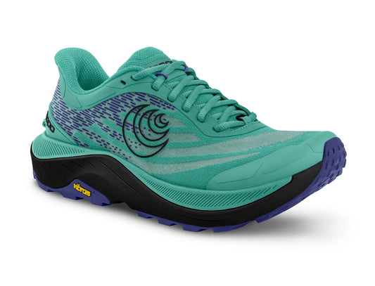 Topo Athletic Women's Ultraventure 4 Trail Runner - Aqua/Black - Kumpfy Shoes