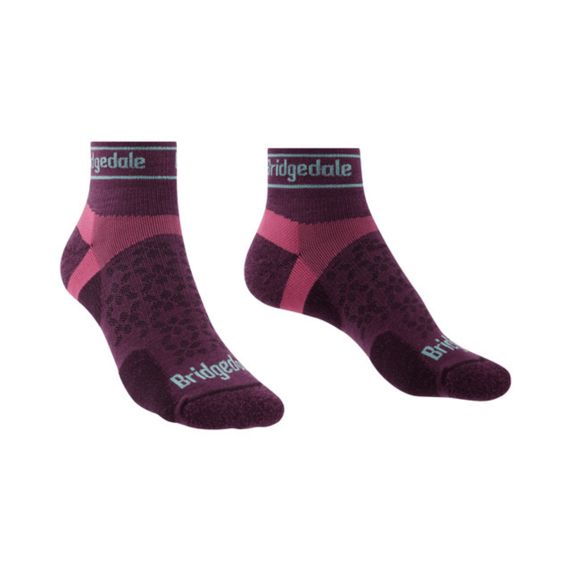 Bridgedale Socks Trail Run Ultra Light Low Merino WMS Damson - Kumpfy Shoes