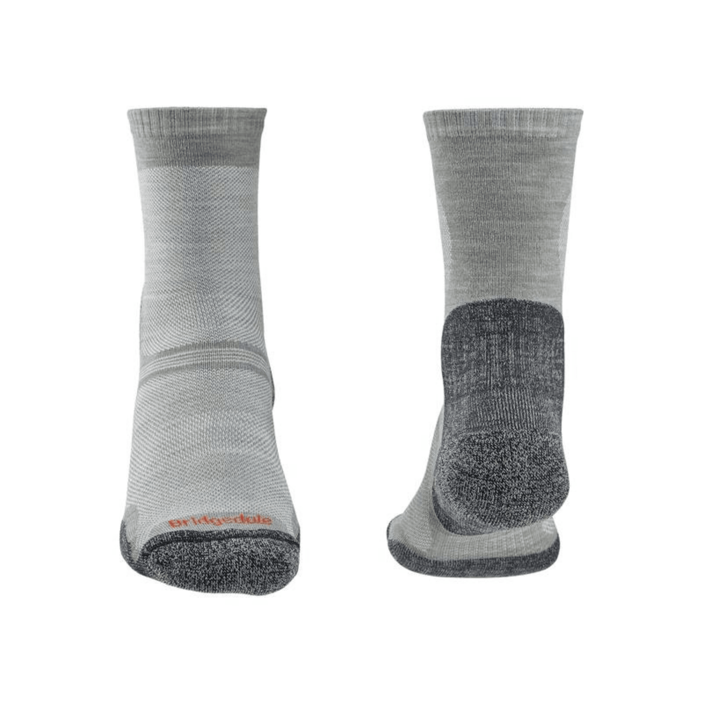 Bridgedale Socks Hike Ultra Light T2 Merino Performance Crew Gunmetal - Kumpfy Shoes