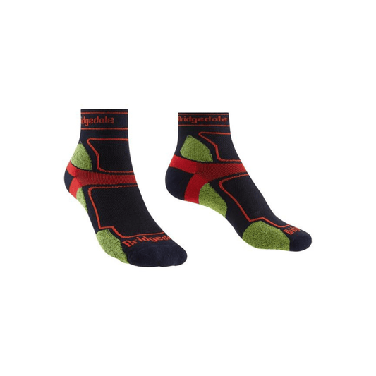 Bridgedale Socks Trail Run Ultra Light 3/4 Crew Coolmax Navy - Kumpfy Shoes