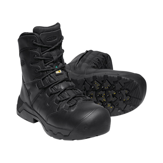 Keen Oshawa CSA 8" Side Zip WP Black - Kumpfy Shoes
