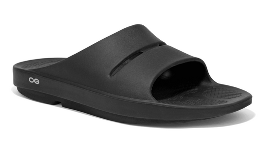 Oofos OOahh Slide Sandal Black - Kumpfy Shoes