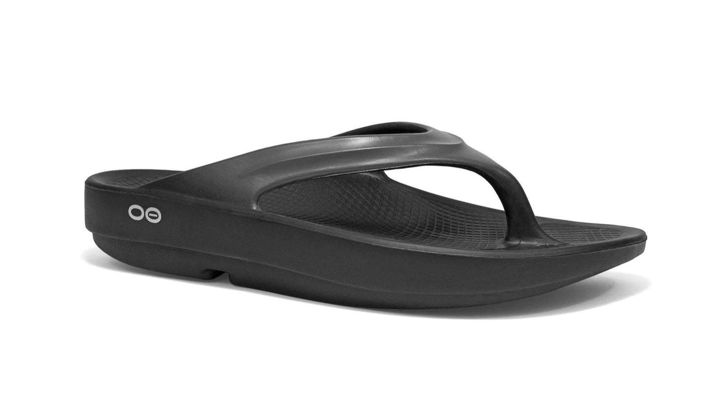 Oofos OOrginal Thong Black - Kumpfy Shoes