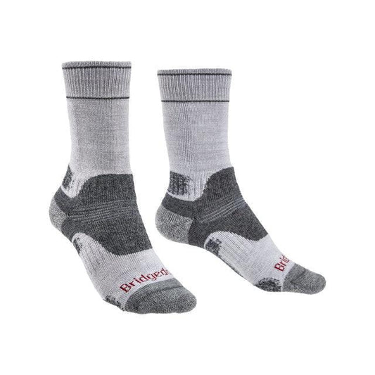 Bridgedale Socks Hike Mid Weight Performance WMS Silver Grey - Kumpfy Shoes