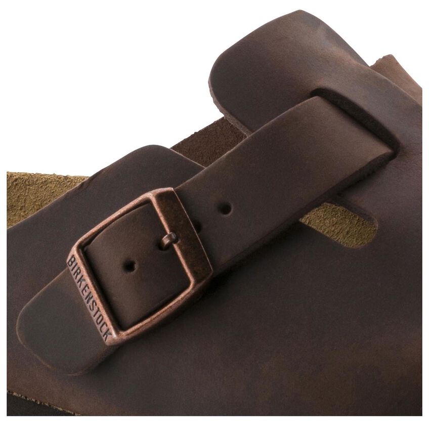 Birkenstock Boston Oiled Leather Soft Clogs - Havana