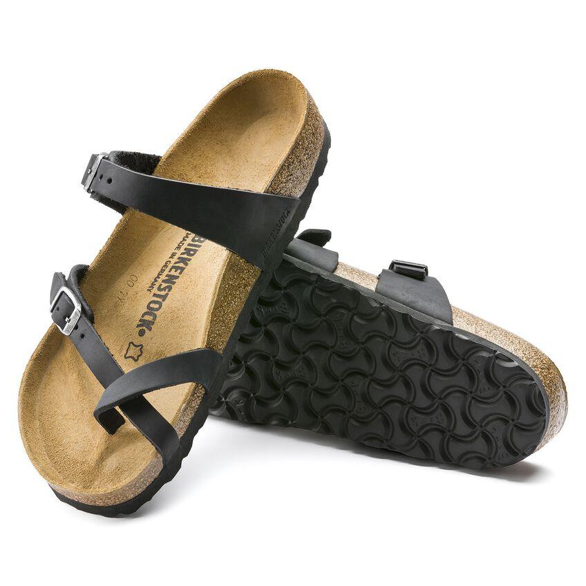 Birkenstock Mayari Black Oiled Leather - Kumpfy Shoes